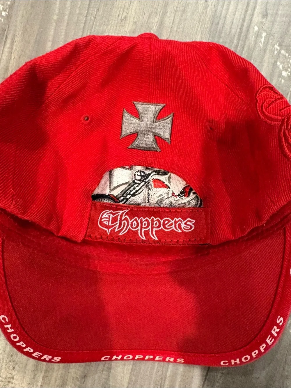 Choppers vibrant red